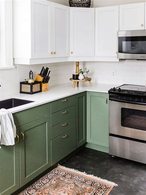 15 Green Kitchen Cabinets That Arent All Sage Green Kitchen Cabinets