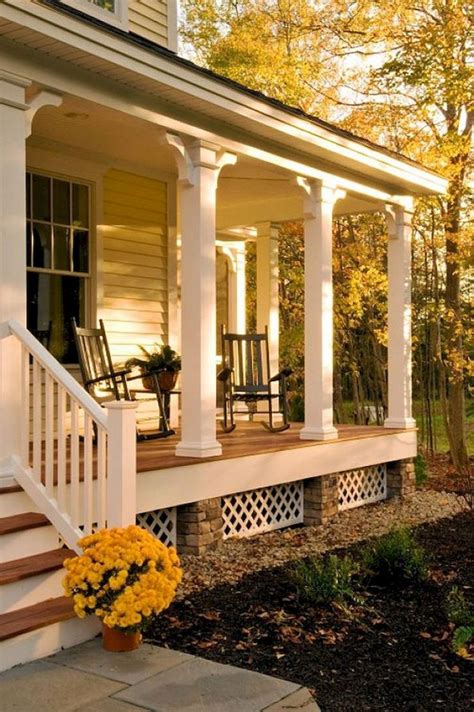 Gorgeous Wooden And Stone Front Porch Ideas 19 Traditional Porch