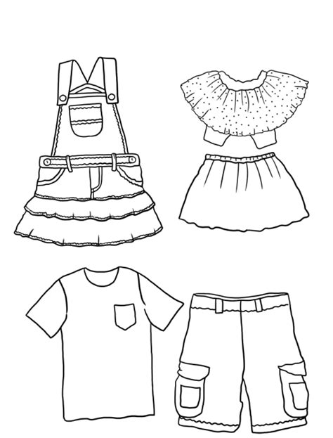 Clothes Coloring Pages Free Printable And Easy Coloring Sheets