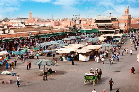 ساحة جامع الفنا في مراكش المغرب سائح