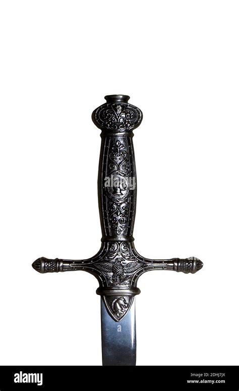 Medieval Sword Hilt Cut Out Stock Photo Alamy