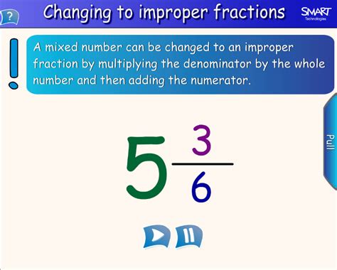 11 put remainder over denominator for final answer of 8 11/19. Mrs. White's 6th Grade Math Blog: IMPROPER FRACTIONS AND ...