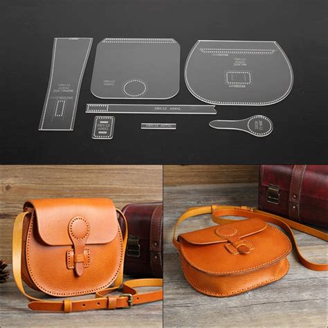 Shoulder Bag Acrylic Leather Craft Handbag Sewing Pattern