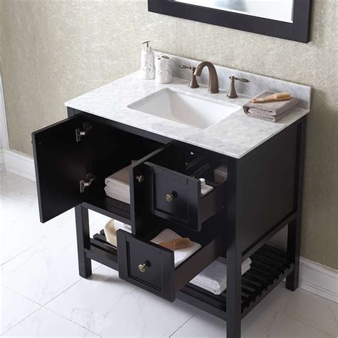 Winterfell 36 Single Bathroom Vanity Cabinet Set In Espresso