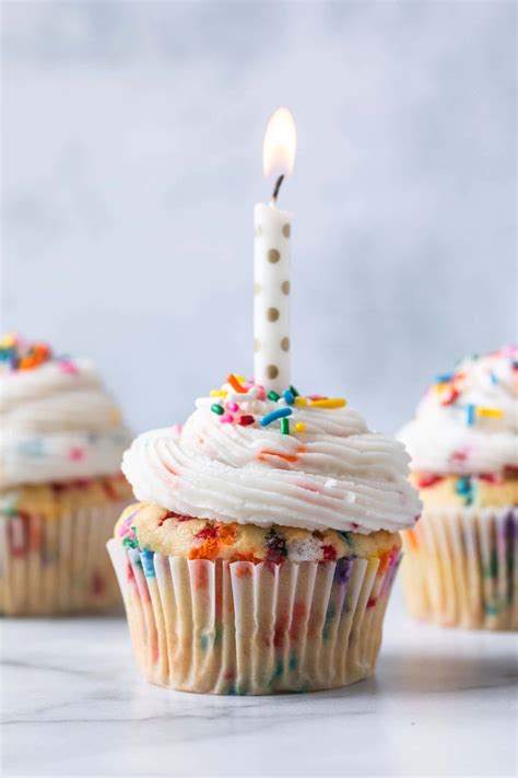 Birthday Cupcakes With Sprinkles Dairy Free Simply Whisked