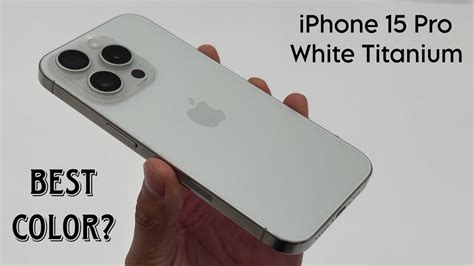 Apple Iphone 15 Pro Max White Titanium Youtube