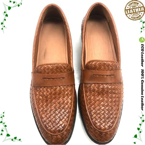 Mens Stylish Woven Leather Shoes