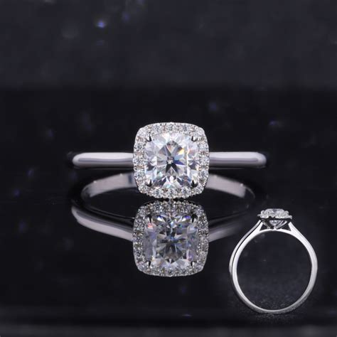 Cushion Cut Engagement Ring Unique Vintage Wedding Ring For Etsy