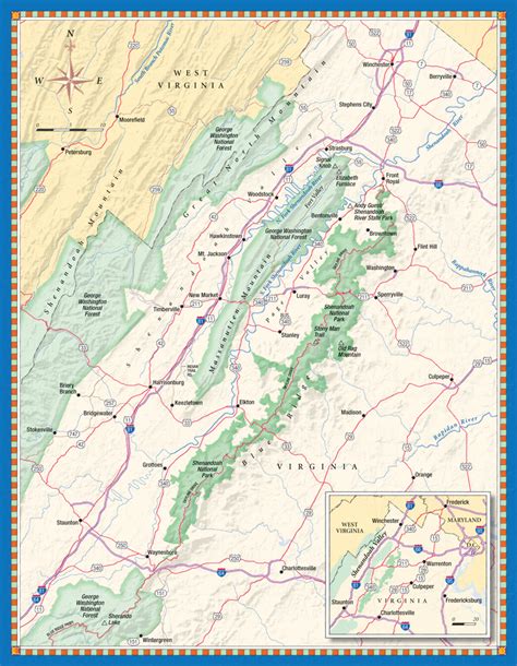 Shenandoah Valley Map Washingtonian Magazine
