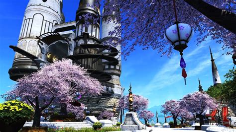 Cherry Blossoms In The Aftcastle During Little Ladies Day Limsa
