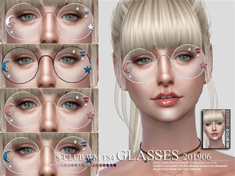 Sims 4 Clear Glasses
