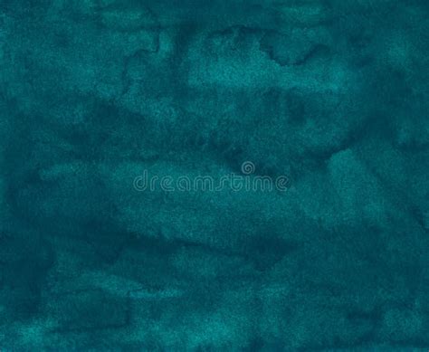 Watercolor Dark Teal Green Old Background Texture Grunge Liquid Deep