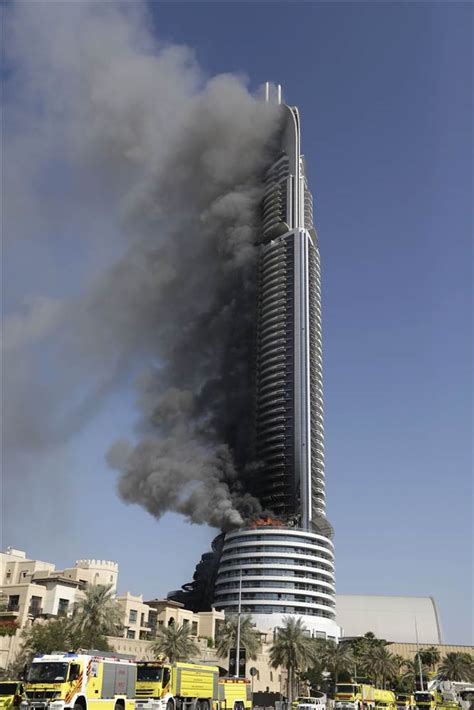 Dubai Investigates Luxury Hotel Skyscraper Fire Near Burj