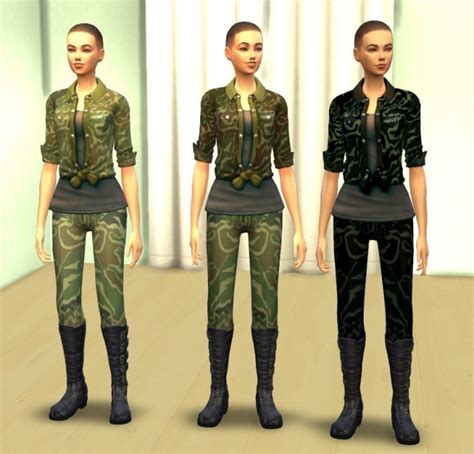 Military Woman By Darklye Sims 4 Female Clothes
