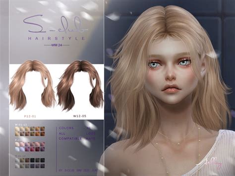 Hair 202124 By Sclub From Tsr • Sims 4 Downloads