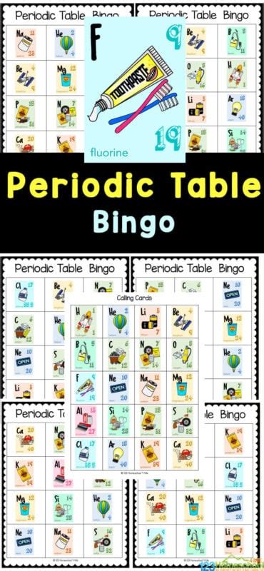 Free Printable Periodic Table Science Battleship Game For Students