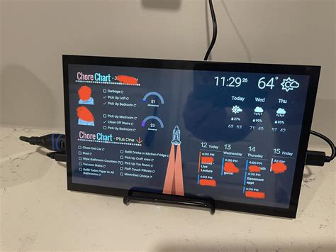 Pi Powered Dakboard Automated Chore And Allowance Touchscreen R