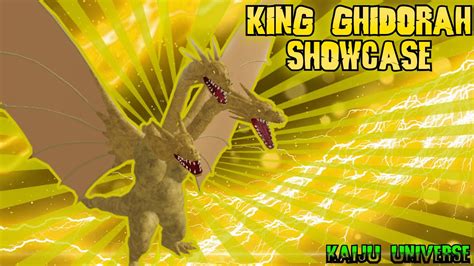 Kaiju Universe Roblox King Ghidorah Showcase Youtube