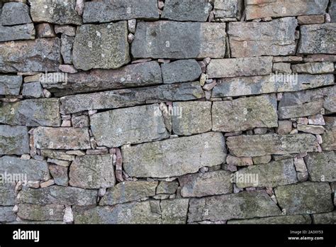 Quarry Stone Wall Consisting Of Stones Of Various Sizes Stock Photo Alamy