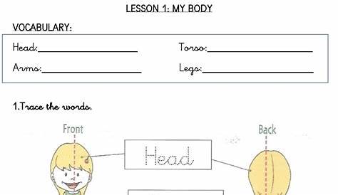 ¡Ya estamos en primaria!: LESSON 1: MY BODY (Tema 1: mi cuerpo)