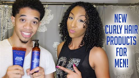 Men naturally have much thicker and coarser hair than women. NEW Curly Hair Products for MEN | BiancaReneeToday - YouTube
