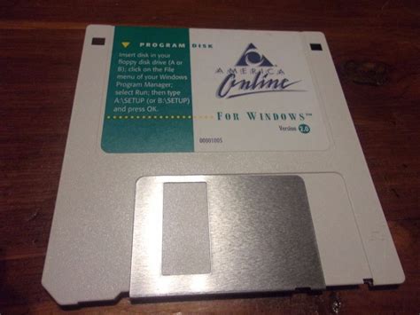 America Online For Windows Version 20 Program Disk 3 12 Inch