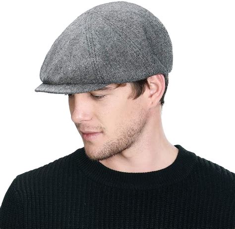 Winter Wool Newsboy Hat For Men Cold Weather Ivy Flat