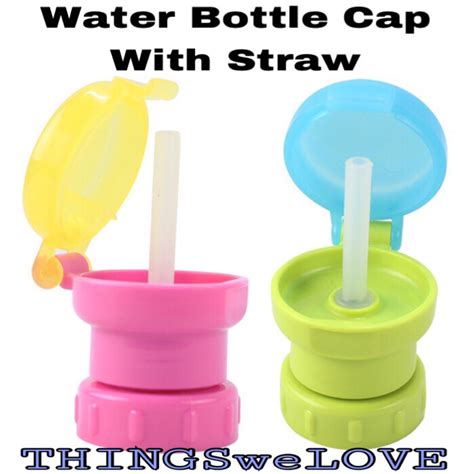 Sg Seller Free Shipping Water Bottle Cap With Straw Can Be Fit On