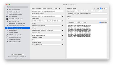 UUID Generator/Decoder Offline App - Offline Toolbox for ...