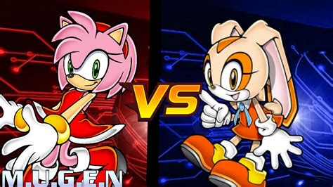 Mugen~amy Rose Vs Cream Sonic Battle Youtube
