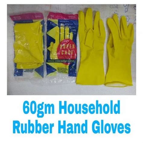Yellow Unisex Super Care Household Rubber Gloves Size Free Size At Rs Pair In Mumbai
