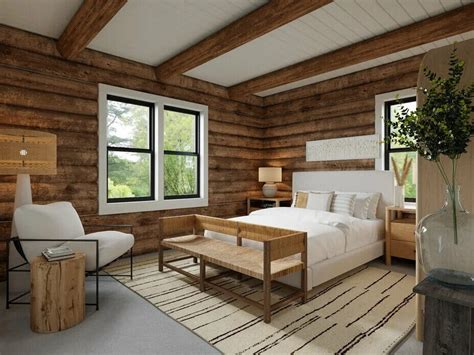 Before And After Log Cabin Modern Interior Refresh Decorilla