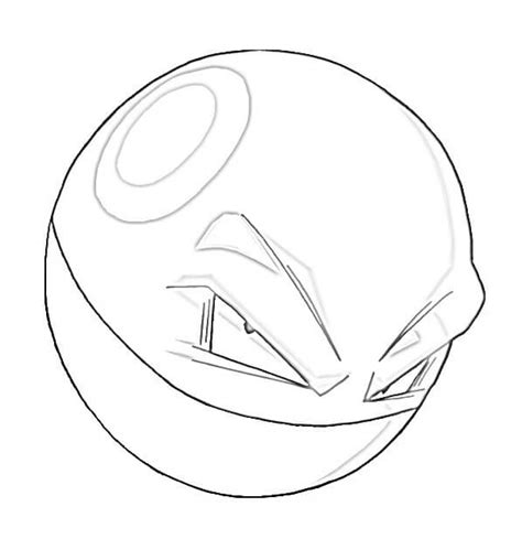 Printable Voltorb Coloring Pages Anime Coloring Pages