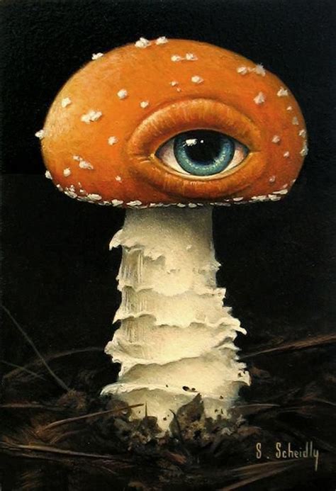 Scott Scheidly Mushroom Art Surreal Art Psychedelic Art