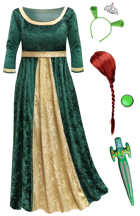 NEW! Plus Size Princess Fiona Deluxe Halloween Costume & Accessories