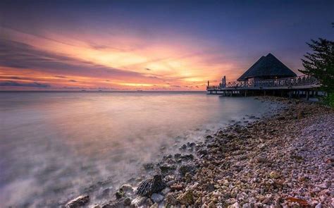 Nature Landscape Maldives Sunrise Beach Clouds Sea