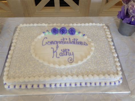 My Simple Goto Sheet Cake Design For Ladies This Was For A Retirement