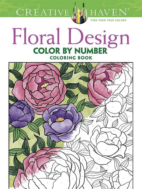 Creative haven country scenes color by number coloring book (creative haven. Creative Haven Floral Design Color by Number Coloring Book ...