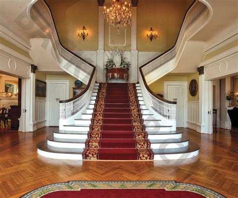 Southern Mansion Stair Backdrop Backdrop City