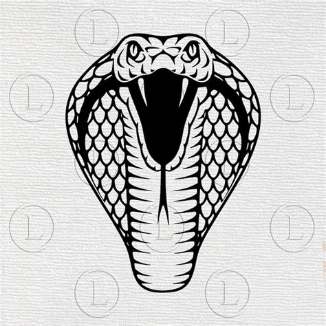 Cobra Svg Snake Vector Graphics Cobra Drawing Svg Cobra Snake Etsy