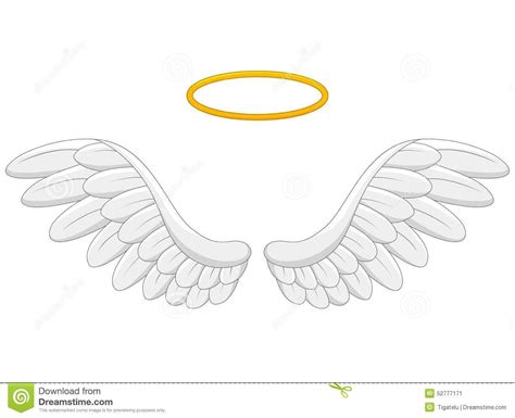 Angel Wings Cartoon Stock Vector Illustration Of Winged 52777171 Artofit