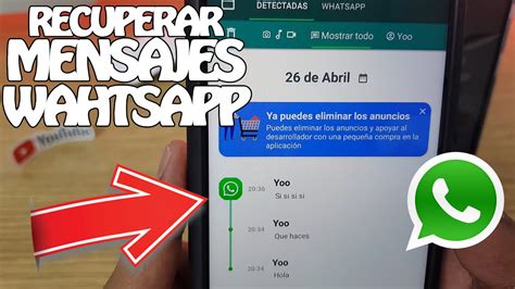 CÓmo Recuperar Mensajes Eliminados De Whatsapp Facil Y Rapido Youtube