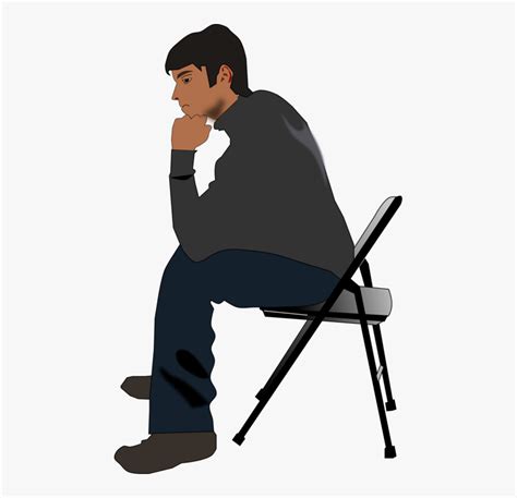 Sitting On Chair Png