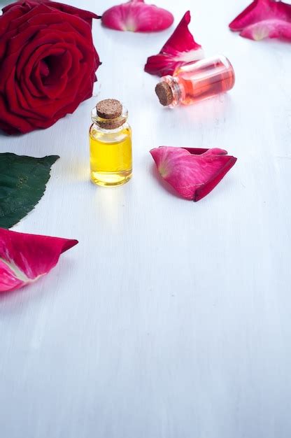 Premium Photo Bottles Of Essential Oil For Aromatherapy