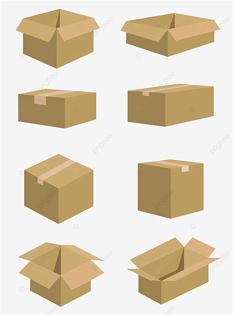 Carton Box Packaging Vector Art Png Carton And Carton Template Vector