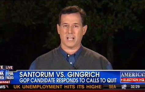 Rick Santorum Tears Into Newt Gingrich Mitt Romney