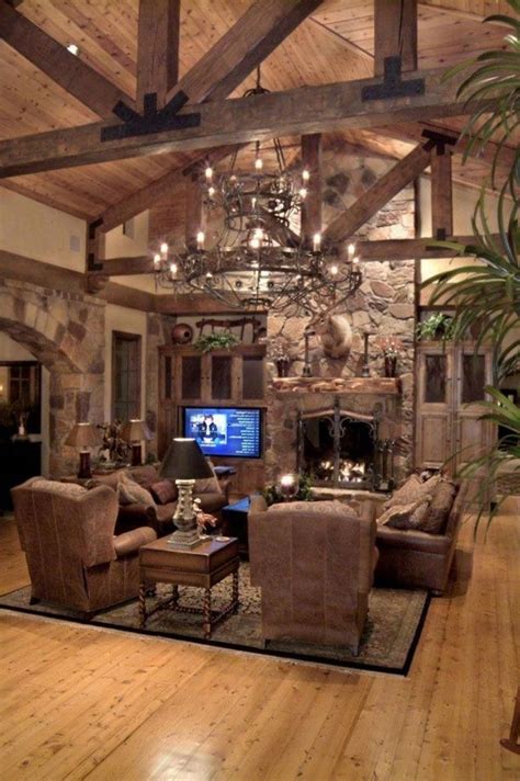 Rustic living room furniture has since become an inescapable term when we talk about interior and design. 90+ Amazing Rustic Living Room Decor Ideas #livingroominspiration #livingroom… | Living room ...
