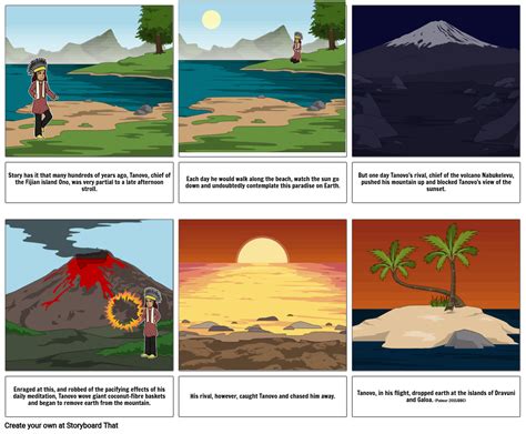 The Myth Of The Eruption Of Nabukelevu Storyboard