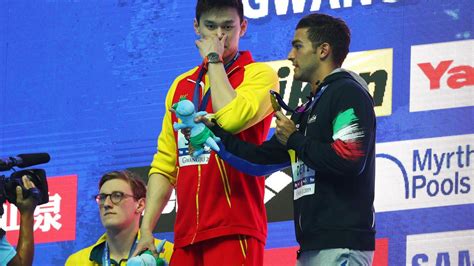 Chinese swimmer sun yang has once again found himself at the centre of controversy at the 2019 world aquatics championships in gwangju, south korea. Mack Horton protest: Australian swimmer feud with China's ...