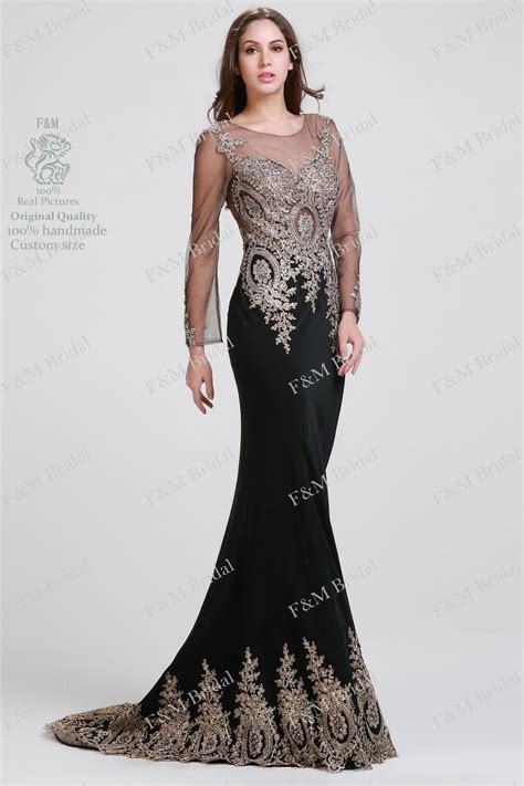 Fm Floor Length Sexy Backless Evening Dresses 2015 Hot Sale Gold Lace
